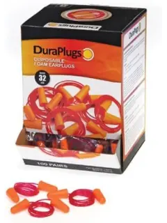 DURA PLUGS EAR PLUG W/CORD 100/BOX (14311) 32db