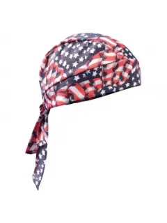 WICKING&COOLING SKULL CAP USA FLAG